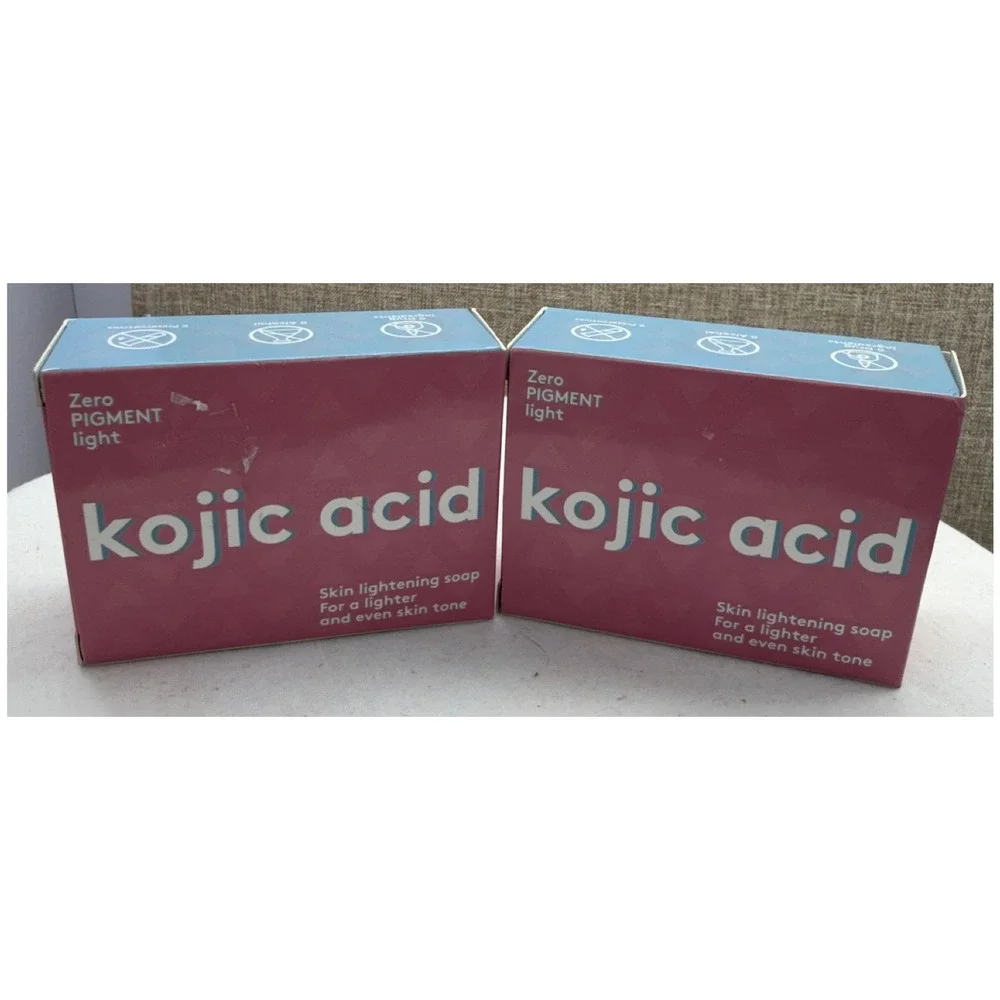 2 Pack Zero Pigment Light Kojic Acid Skin Lightening Soap 140g Vitamin C Retinol